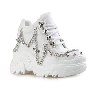 Anthony Wang • Space Candy Platform Sneakers With Chain Details • 6